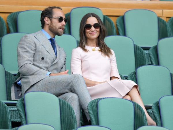 James and Pippa Middleton at Wimbledon in 2019