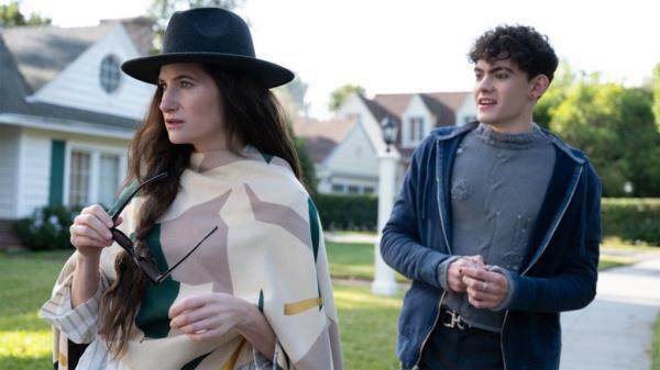 Joe Locke and Kathryn Hahn in 'Agatha All Along'.